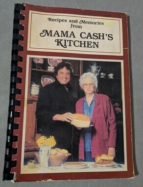 SIGNED Recipes and Memories from Mama Cash's Kitchen 1985 Cookbook Johnny Cash
